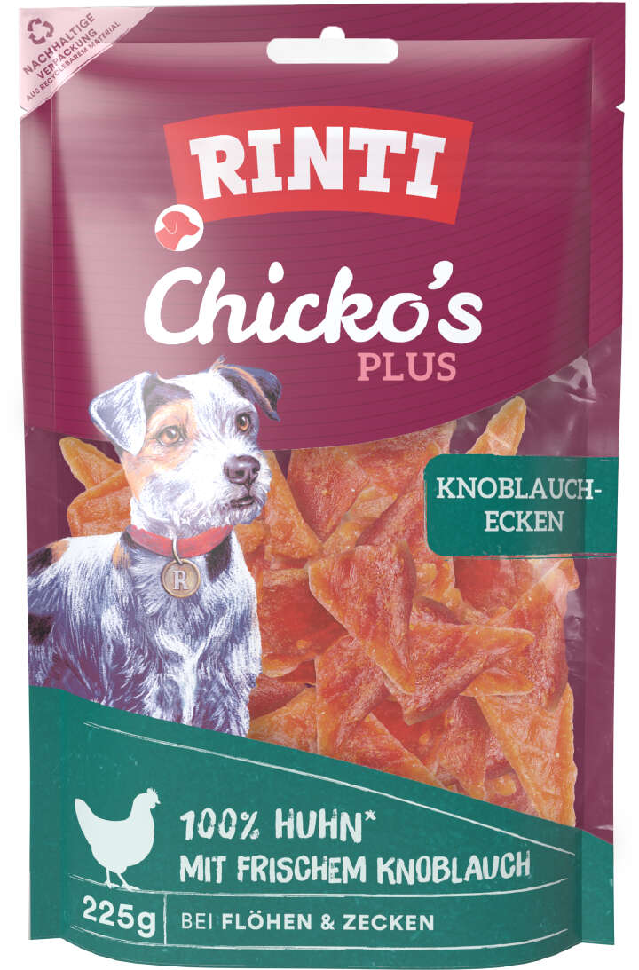 RINTI Hundeleckerli Chicko´s Plus Knoblauchecken